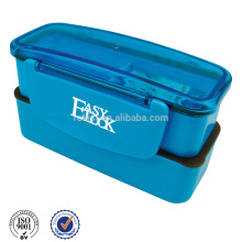 plastic double layer lunch box Janpan bento box